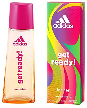 adidas Get Ready! Eau de Toilette – Fruchtig-blumiges Damen Parfüm mit tropischem Duft – Verleiht eine sportliche, feminine Aura – 1 x 50 ml