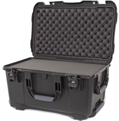 NANUK Wheeled Series 938 Lightweight NK-7 Resin Waterproof Hard Case with Foam Insert, Black