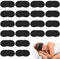 Schlafmaske 30Pcs Augenmaske Seiden Schlafmaske Augenbinde für Damen Herren, Tragbare Schlafbrille mit Gummibänder für Reisen Schichtarbeit（Schwarz）