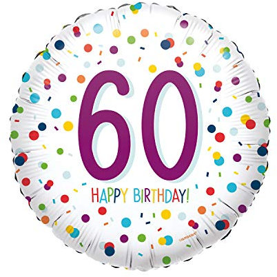 EU Confetti Bday 60 - Standard Circle