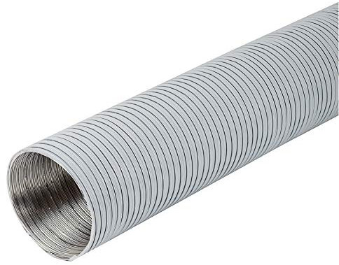 Ø 125mm Länge 3 meter Weiß Alu Flexrohr - Alurohr Flexschlauch Schlauch Aluflexschlauch Flex-Schlauch Lüftungsrohr