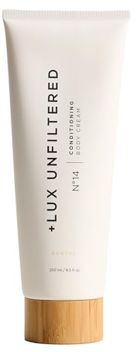 + Lux Unfiltered N°14 Pflegende Körpercreme in Santal – Tägliche feuchtigkeitsspendende Körperlotion – Glutenfrei, tierversuchsfrei und vegan – Voller Hautpflegevorteile (Santal)