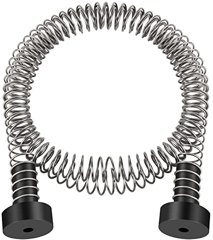 NTR Zipline Spring Brake Extra Long 6.6FT, Kids Backyard Heavy Duty Zip Line Brake System/Stop/Stopper, High-Strength Compression Stainless Steel Spring, Ziplines Parts for up to 3/8 Inch Cable
