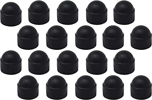 Design61 20x Runde Sechskant Schutzkappen M8 x SW13 mm mit Innensechskant für Muttern und Schraubenköpfe
