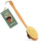 QUOALA® Premium Badebürste/Body Brush – FSC-zertifiziert, Vegan/Sisal – Körperbürste mit langem Stiel für Rücken & Ganzkörpermassage, Trocken- & Nassbürste – 100% Made in Germany
