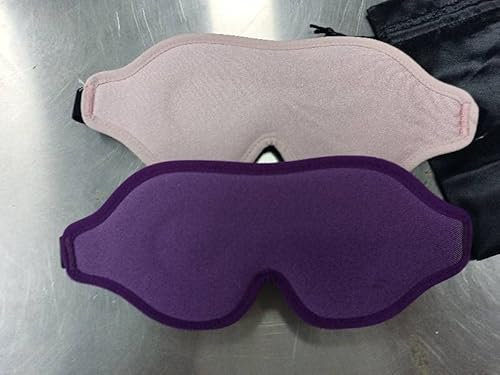 QiGui 3D Schlafmaske für Frauen und Herren, Verbesserte 3D Nasenrinnen Design Atmungsaktiv und Bequem Augenmaske Konturierte 100% Lichtblockierende Schlafbrille mit Verstellbarem Riemen für Reisen