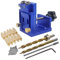 bohrhilfe,CEIEVER bohrschablone mit 2 stück 9mm Bohrern und 10 stück M4 Schrauben bohrhilfe schrägloch pocket hole jig für Holzbearbeitung und Möbelherstellung