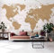 REKKNA Murals Photo Wallpaper - Modern World Map - Peel and Stick Wallpaper - 3D Children's Room Mural Wall Art Poster Picture Boy Girl Bedroom Gift Decoration Wall Stickers 140 x 70 cm (WxH)
