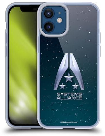 Head Case Designs Licenciado Oficialmente EA Bioware Mass Effect Logo de Systems Alliance Gráficos Caso Funda de Gel Suave Compatible con Apple iPhone 12 Mini