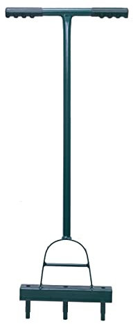 Mon Mobilier Design FIO Aérateur de pelouse Manuel à Pics Manche Long pour carottage du Gazon