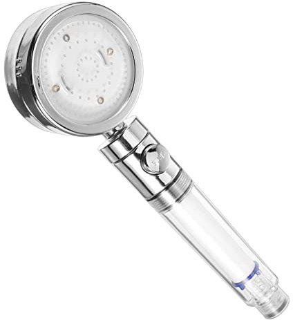 UKCOCO Led-Duschkopf Farbwechsel Kunststoff-Duschkopf Mit Handsieb Und Hochdruck-Duschstab Mira-Duschkopf Bad-Duschkopf Duschköpfe Technische Abs-Kunststoffe