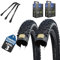 2er Set Schwalbe Black Jack Fahrradreifen 26 Zoll (47-559) + AV DV SV Schlauch und 3 Metall Reifenheber (26x1.90 Zoll (47-559), AV-Ventil Schläuche)