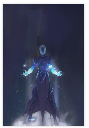 Destiny 2 Spiel-Kunst-Poster, 1 Leinwand-Poster, Schlafzimmer-Dekor, Sportlandschaft, Büro, Raumdekoration, Geschenk, ungerahmt, 50 x 75 cm