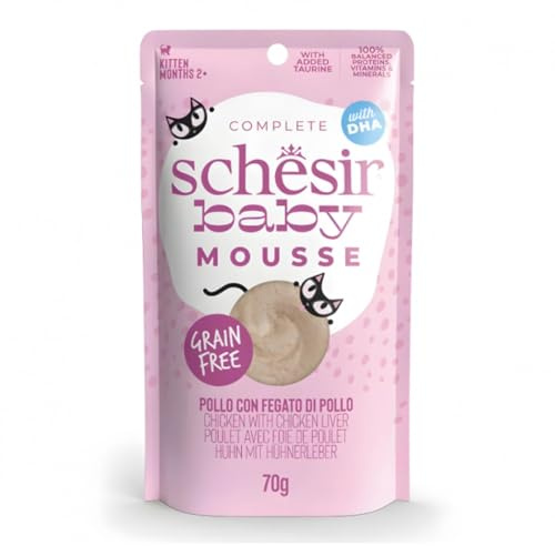 Schesir Baby Kätzchenschaum Huhn mit Hühnerleber, 70 g