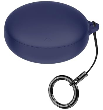 Keminsung Compatible with Anker Soundcore Sleep A20 case Wireless Earbuds Silicone Cover Shockproof Protective with Carabiner (Blue)