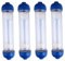 Garneck 4 Stück klare gefilterte Flasche wasserreiniger hauswasserfilter Flasche Wasserfilter Filtergehäuse verdicken leerer Filter durchsichtiges Gehäuse Wasser Sedimentfilter Plastik
