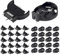 ALAMSCN 50PCS CR2032 Vertical Button Cell Battery Sockets Holder + 50PCS CR2032 CR2025 Coin Button Cell Battery Holder Case