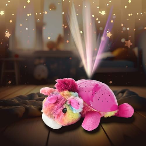 Beruhigendes LED Nachtlicht für Babys u. Kinder als Einschlafhilfe, Nacht-Lampe f. Kinderzimmer, Perfekt zum Stillen und Wickeln, Sinnvolles Geschenk zur Geburt oder Taufe, Licht-Spiel, Mädchen, Junge