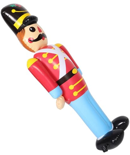 MOLUCKFU Xmas Inflatable Nutcracker Soldier Toy Pvc Outdoor Holiday Scene Decoration