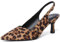 Mostsrin Kitten Heels for Women Slingback Heels Pointed Closed Toe Heels Women's Pumps Dress Pumps Shoes for Wedding, Party, Commuting, Leopard Print, 4.5 UK