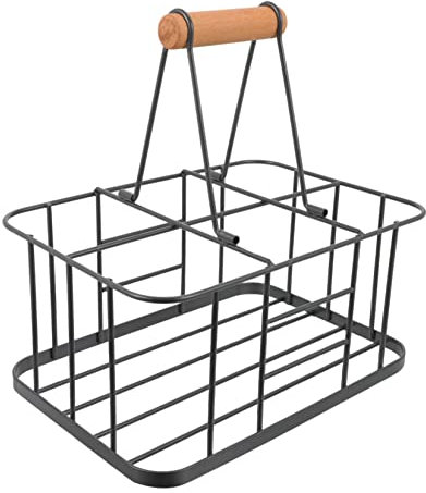 Générique 1 Pc Casier à Vin Casier à Bouteilles Planche Porte-Bouteilles De Lait Trousse Comptoir Porte-Bouteille en Fil Métallique Support De Stockage De Vin Accessoires Acier Carbone Grey