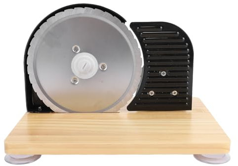 NOENNULL Manual Bread Cutter Slicer Machine Portable Stainless Steel Wood Adjustable Thickness Hand Crank Loaf Cutter Kitchen Bakery Tool for Homemade Bread