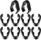 Mic Cable Clips,10Pcs Microphone Boompole Cable Clip,Sturdy Boom Pole Cable Clips Clamp Plastic Mount for Studio Accessories