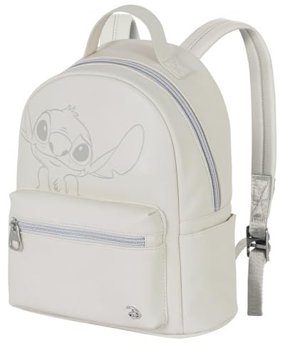 Disney Lilo und Stitch Cream-Heady Rucksack, Weißlich, 25 x 29 cm, Kapazität 8 L