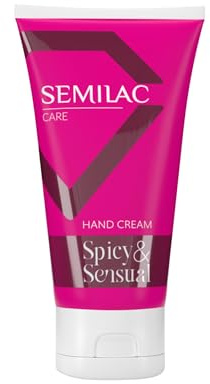 Semilac Care Spicy & Sensual Hand Cream 75 ml – Sinnlicher Duft mit Vanille & Amber, 96% natürliche Inhaltsstoffe