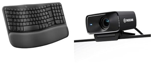 Logitech Wave Keys - & Elgato Facecam MK.2 – Webcam Haut