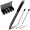 Lindahandel Kugelschreiber,Stift 1 Set,Ballpoint Pen,Ergonomische Schreibstifte Set mit Grau Mantel,Drehkugelschreiber,Schwarz Kugelschreiber mit Blau Mine
