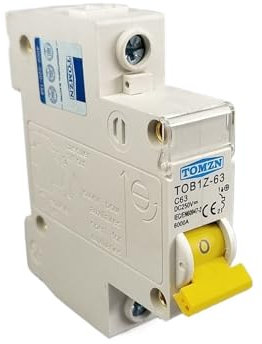 JBGBAL Disjoncteur 1P DC 250V MCB Courbe C, fusible unipolaire à Courant continu for PV(1P 32A)