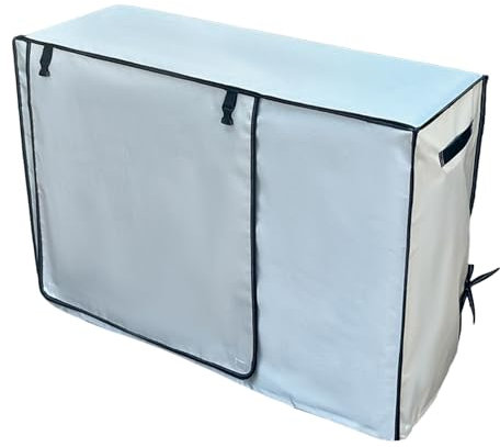 Housse de climatisation extérieure imperméable à l'eau et à la poussière pour fenêtre extérieure pour maison (85 x 58 x 35 cm)