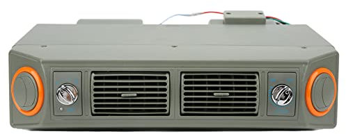 Gonetre Évaporateur de Climatisation Universel Sous le Tableau de Bord, Réglage de la Température à 3 Vitesses, Contrôle de la Direction du Vent pour Voitures, Camions, Camping-cars, (24V)