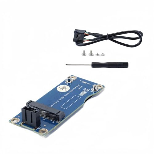 Hoite Mini PCI-E WWAN/LTE-Karte zum Motherboard USB 9-Pin-Adapter Mini PCIE 3G/4G-Netzwerkkarte zum Motherboard USB 9-Pin-Testkonverter mit SIM-Steckplatz