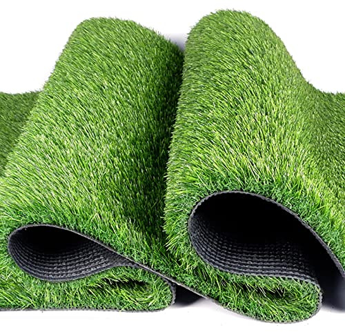 LQRCTRY Gazon Artificiel, Tapis de Gazon synthétique d'intérieur et d'extérieur for Chiens, Tapis de Gazon paysager for pelouse de Jardin(4X8m(13.12x26.25ft))