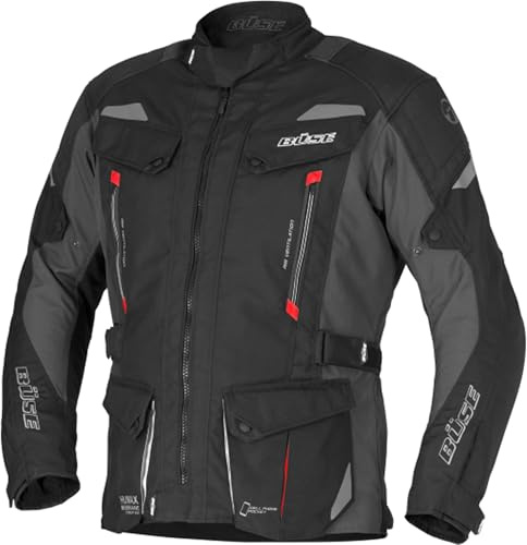 Büse Lago 3 Motorrad Textiljacke, schwarz, Tall 106