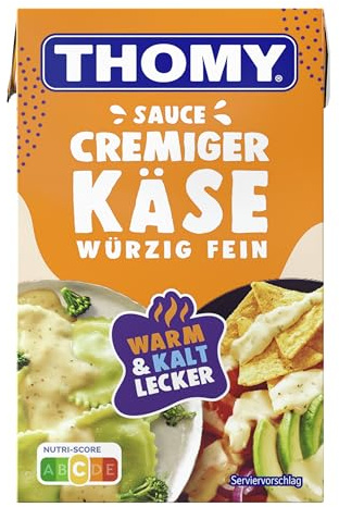THOMY Cremiger-Käse Sauce, 1er Pack (1 x 250ml) | Würzig-feine Sauce, ideal zu Bowls und Nudeln