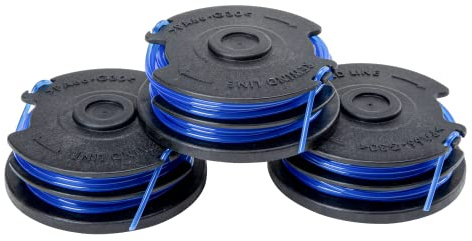 Greenworks .065-Inch Dual Line String Trimmer Replacement Spool 3-Pack 29242