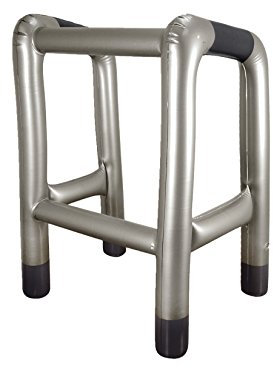 B&S Trendz aufblasbar Zimmer Walking Rahmen Kostüm Spass Zubehör 58x88x45cm
