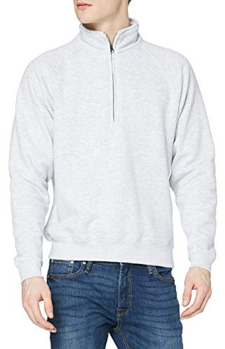 Fruit of the Loom Herren Sweatshirt Ss108m, Grau (Heather Grey), S