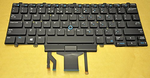 DELL F2X80 Teclado refacción para notebook - Componente para ordenador portátil (Teclado, Internacional de EE.UU., DELL, Latitude E5450, E7450)