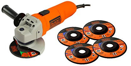 BLACK+DECKER KG115A5-QS Smerigliatrice Angolare
