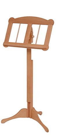 Hochwertiger Notenständerbarock aus Buche geölt, stufenlos höhenverstellbar