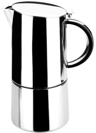Lacor 62056 - Caffettiera per espresso moka in acciaio inox 18/6 e 6 tazze