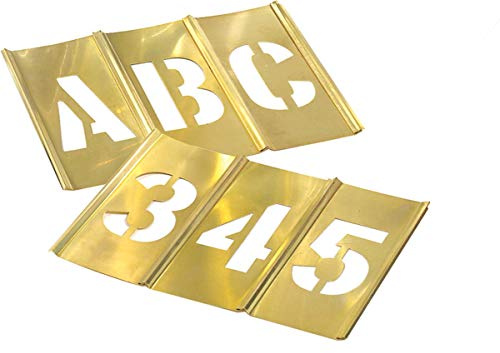 CH Hanson 10074 4 in. Brass Letters and Number Set 45 Pc