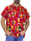 V.H.O. Funky Hawaii-Hemd, Herren, Kurzarm, Beerbottle, Rot, 3XL