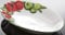 Bassano Ausgefallene italienische Keramik, ovale Tomaten Caprese Servierplatte 30x19