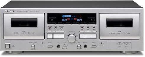 TEAC Double Cassette Deck W-1200 (SILVER)【Japan Domestic genuine products】 【Ships from JAPAN】