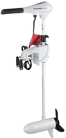 Watersnake Venom SX 44lb Electric Trolling Motor – 12V 36 Shaft Transom Mount Boat Motor – Saltwater & Freshwater, Weedless 3-Blade Prop, Forward & Reverse Speeds, Telescopic Tiller